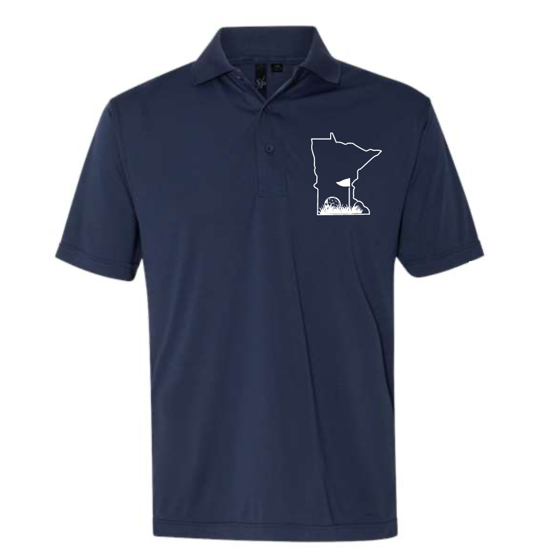 Minnesota Golf Short Sleeve Polo - front view