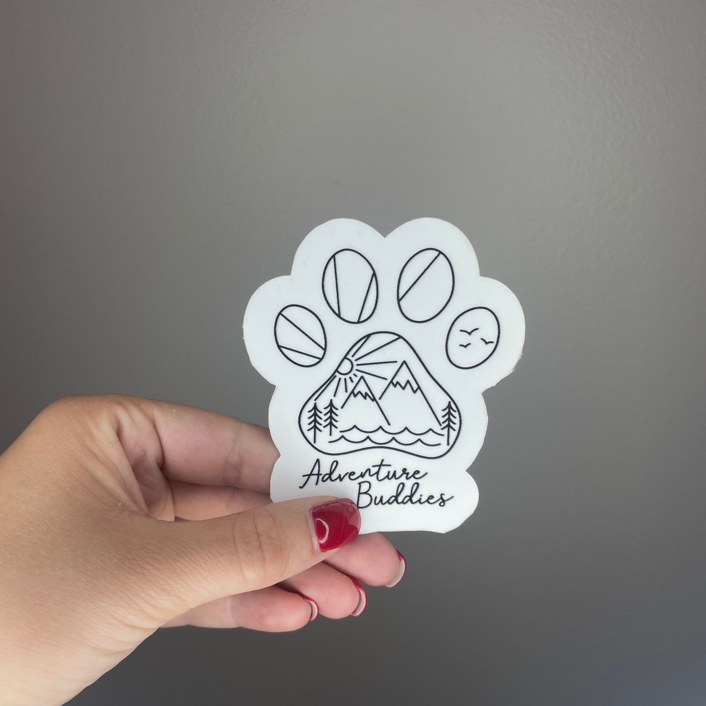 Paw Print Adventure Buddies Sticker