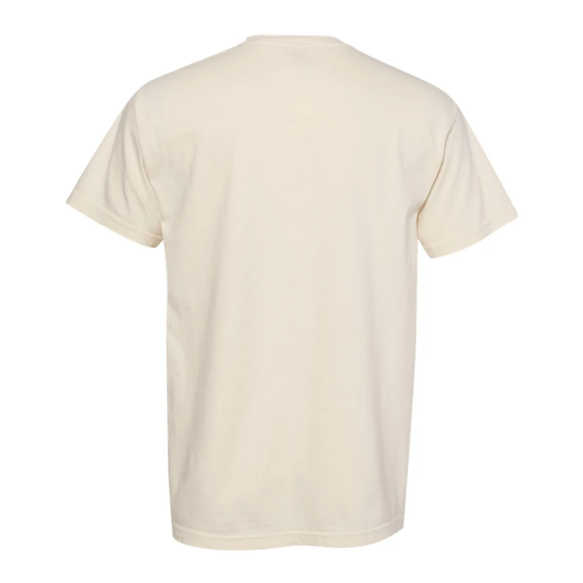 Beige t-shirt on a white background