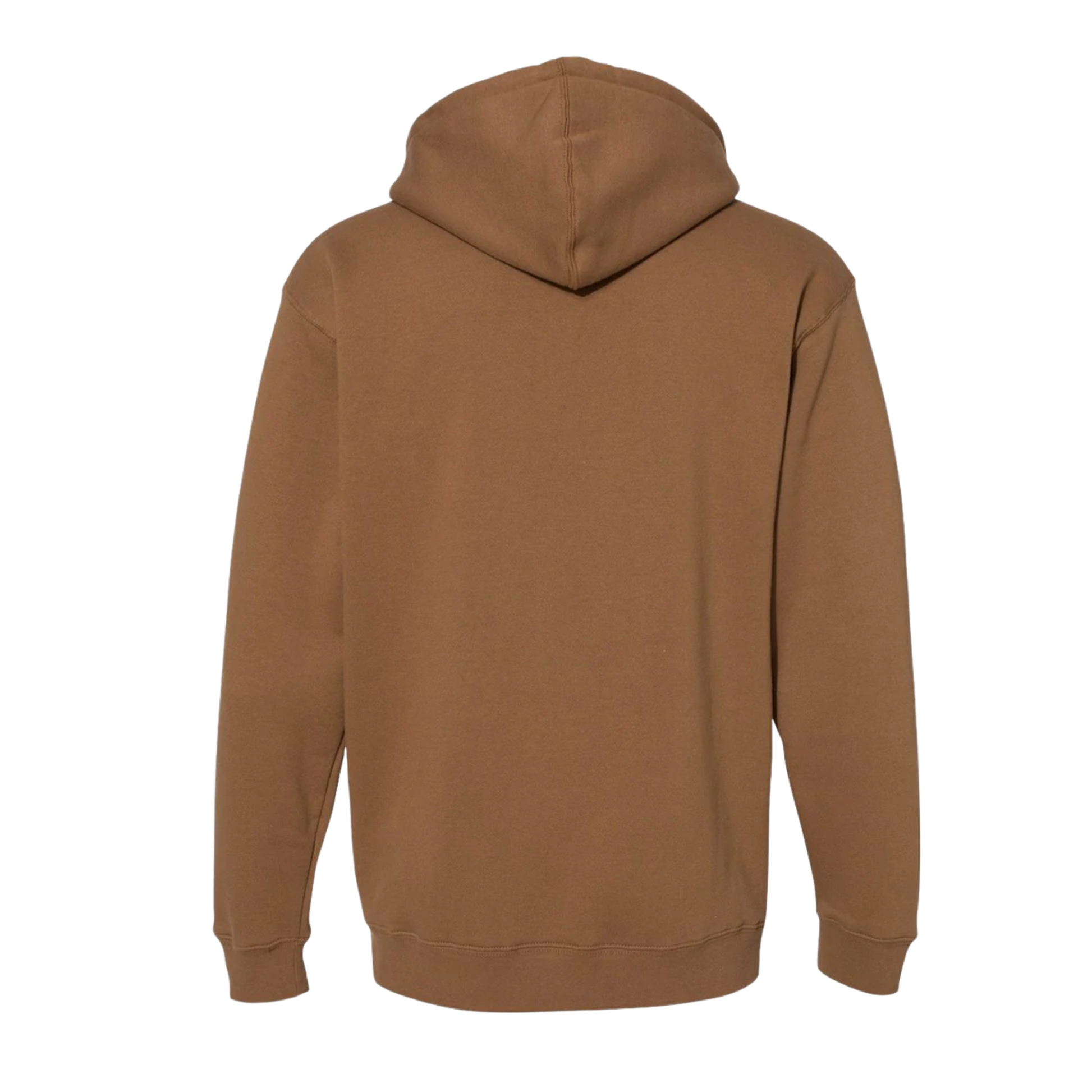 Brown hoodie on a white background