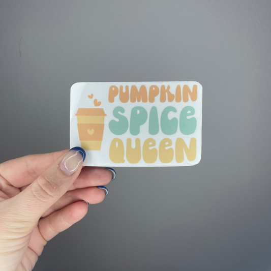 Pumpkin Spice Queen Sticker