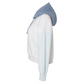 Three Trees Cropped Hooded Sweatshirt - arctic blue - side view
