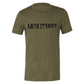 Lake It Easy T-Shirt in military green - front view