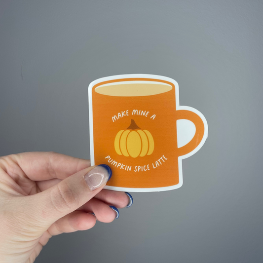 Pumpkin Coffee Sticker