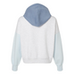 Three Trees Cropped Hooded Sweatshirt - arctic blue - back view