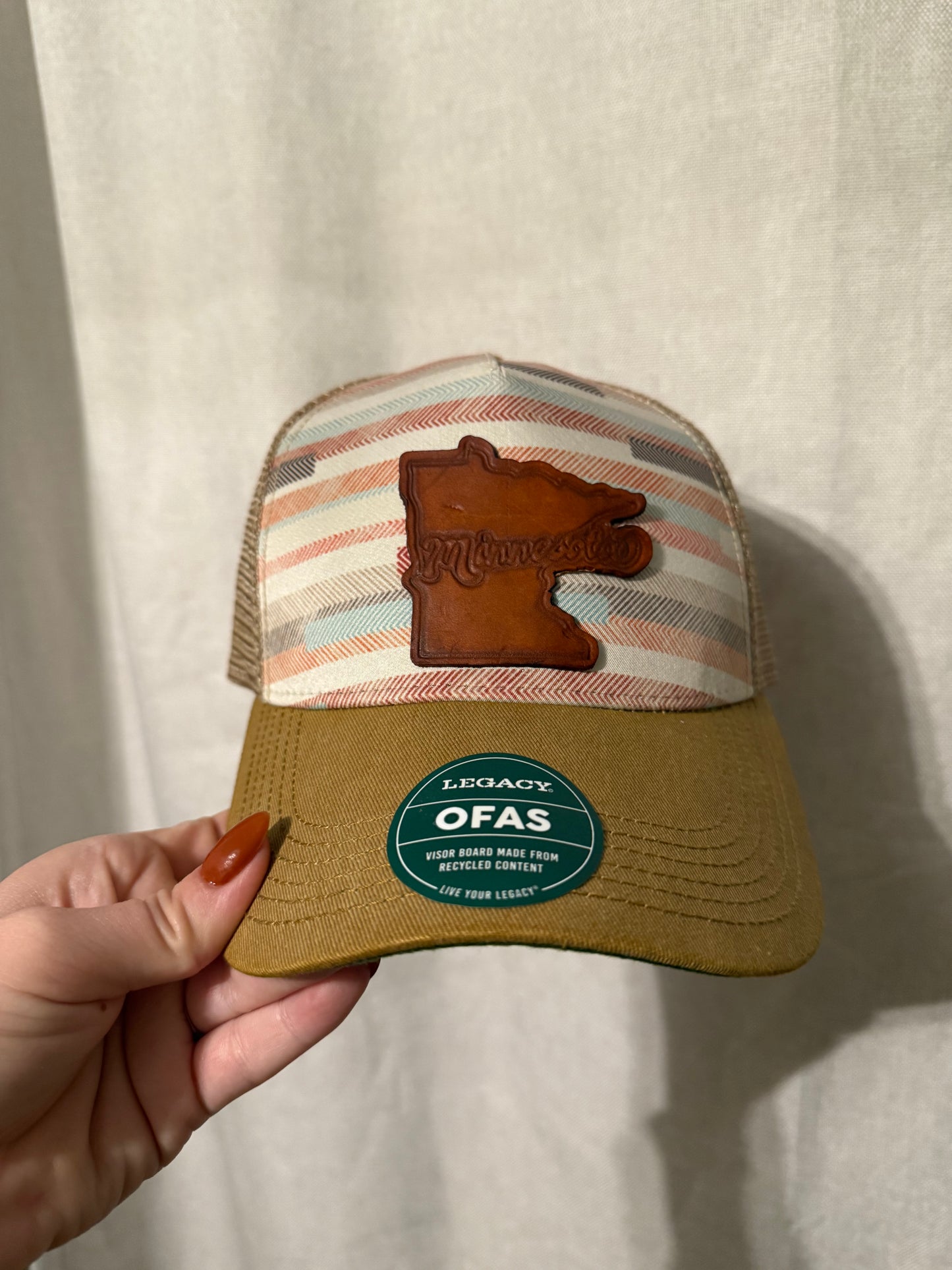 Minnesota Leather Patch Hat