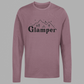 Glamper Camping Long Sleeve T-Shirt on a gray background - front view