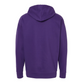 We Almost Always Almost Win Vikings Football Hooded Sweatshirt in purple with white writing. This is the back view of the sweatshirt.