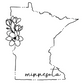 Minnesota Floral Outline Long Sleeve Shirt