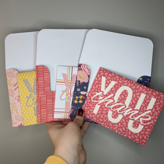 Thank You Greeting Cards - Pack of 3