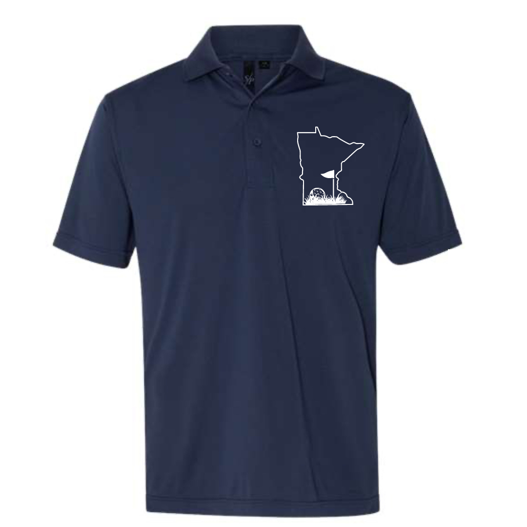 Minnesota Golf Short Sleeve Polo - front view
