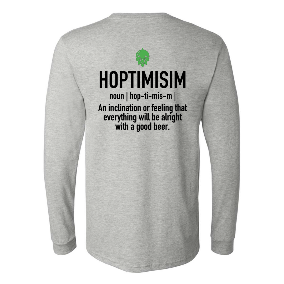 Hoptimisim Long Sleeve T-Shirt - back view