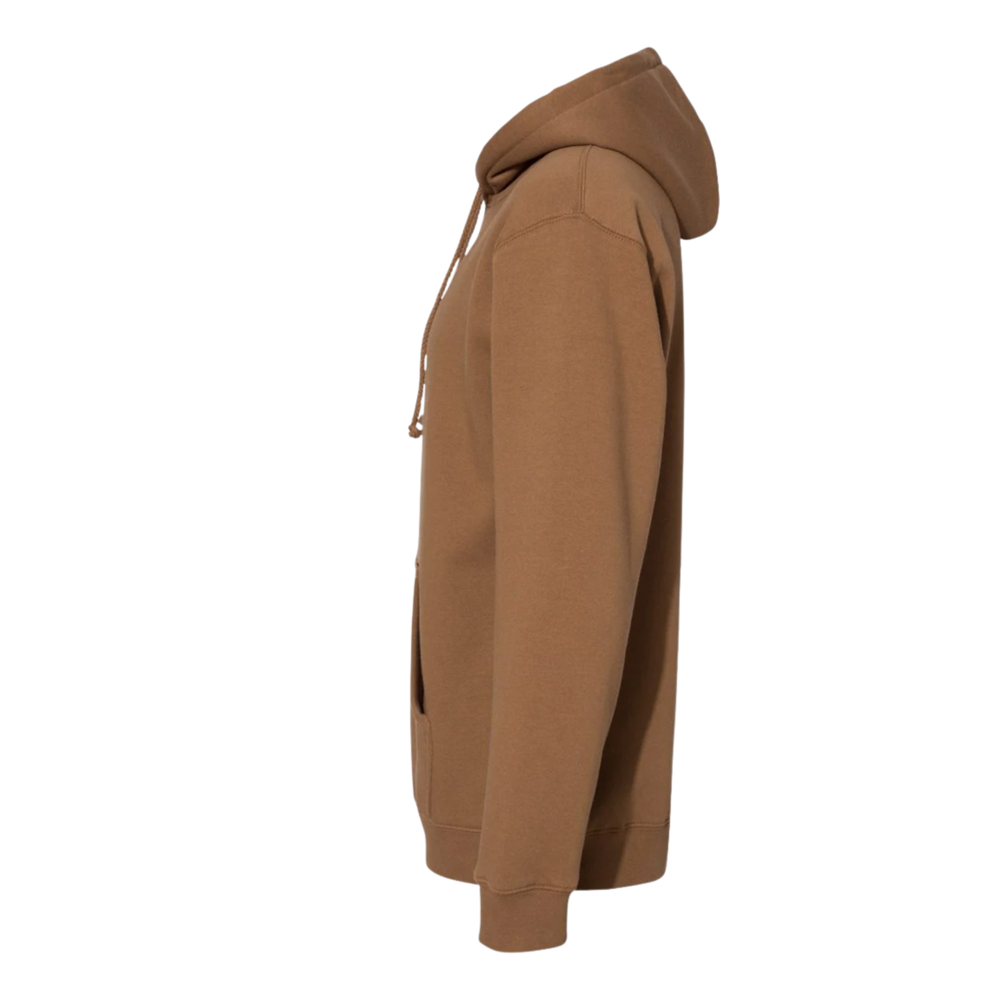 Brown hoodie on a white background