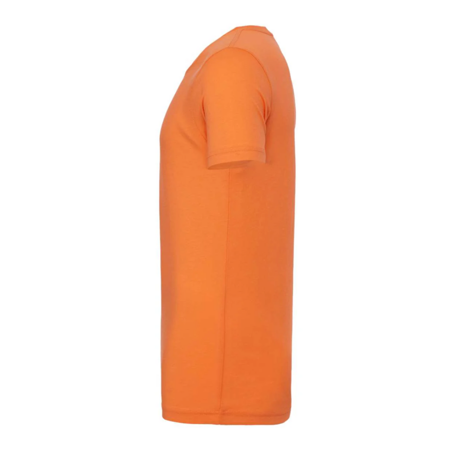 Orange t-shirt on a white background