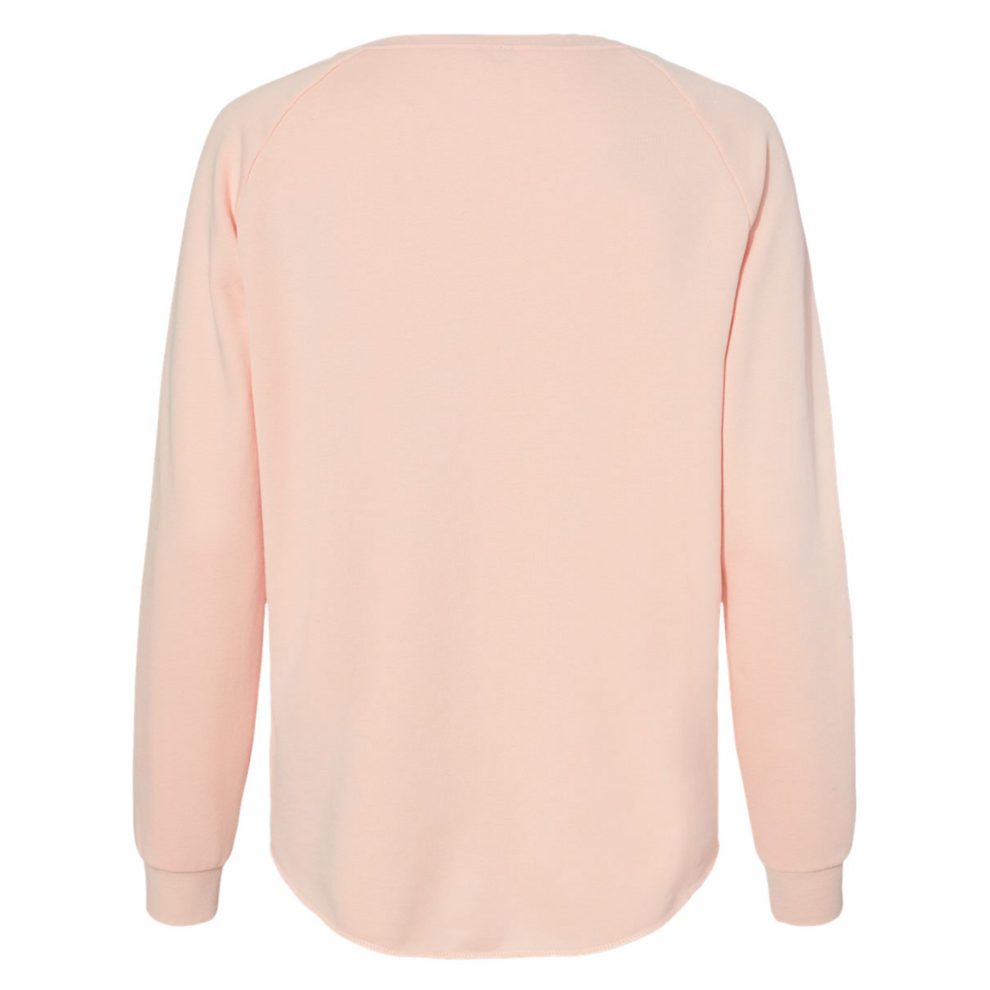 It's A Beautiful Day To Learn Crewneck Sweatshirt in pink - back view.