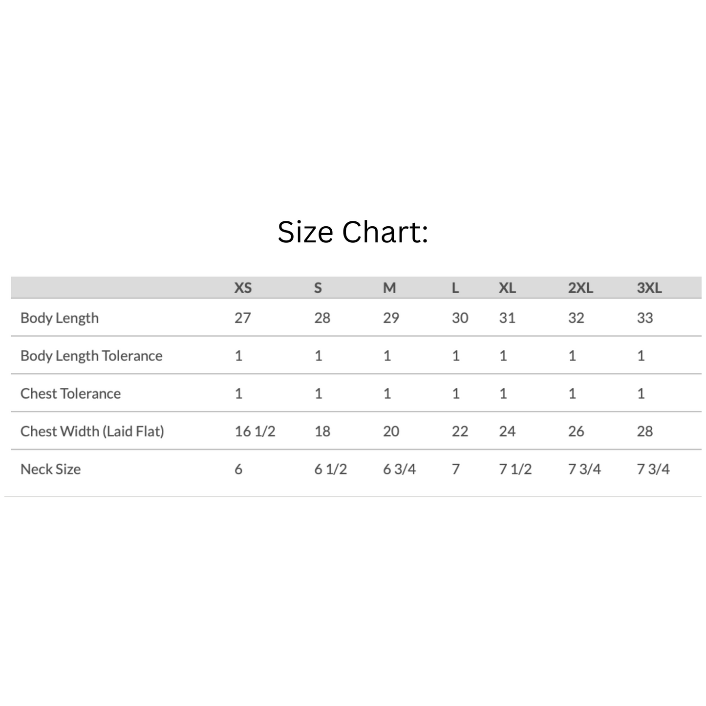 outdoor adventures size chart