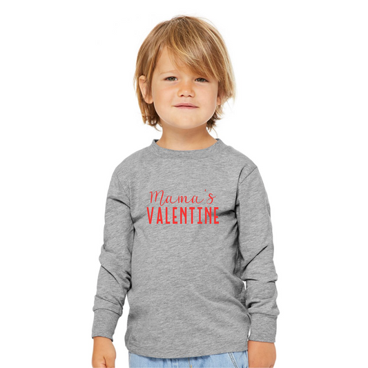 Mama's Valentine Long Sleeve Youth Shirt