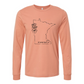 Minnesota Floral Outline Long Sleeve Shirt