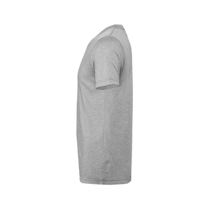 Cont;nue - meaning "my story isn't over". You're the author of your story. Don't end it with a period when you feel stuck. Pause, take it in and continue on. Shirt is in a light gray with black writing. This is the side view of the shirt.