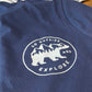 Go Outside & Explore - T-Shirt - front patch up close stylized view