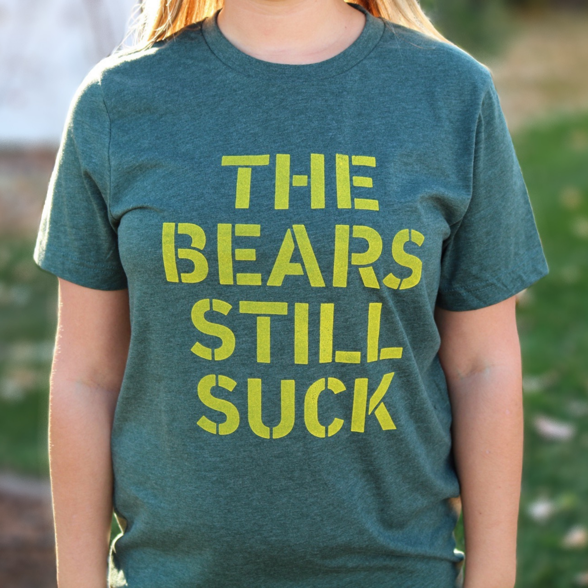 The Bears Still Suck Packers Football T Shirt Green Bay NFL Tee