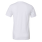 I Got The Final Rose Bride T-Shirt in white. The front has the saying "I got the final rose" with the O in rose being a diamond ring. The "I got the" is in a script font with the "final rose" is in a bold font. Design is in black. This is the back view of the shirt.